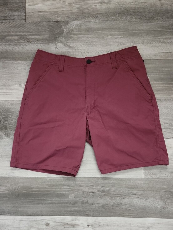 Wrangler Other - Wrangler Outdoors Flat Front Shorts 4 Pocket  D-Ring Maroon Mens Size 34